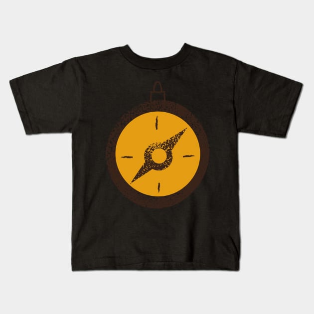 Pencil Graphic of a Compass Kids T-Shirt by jamesgreen